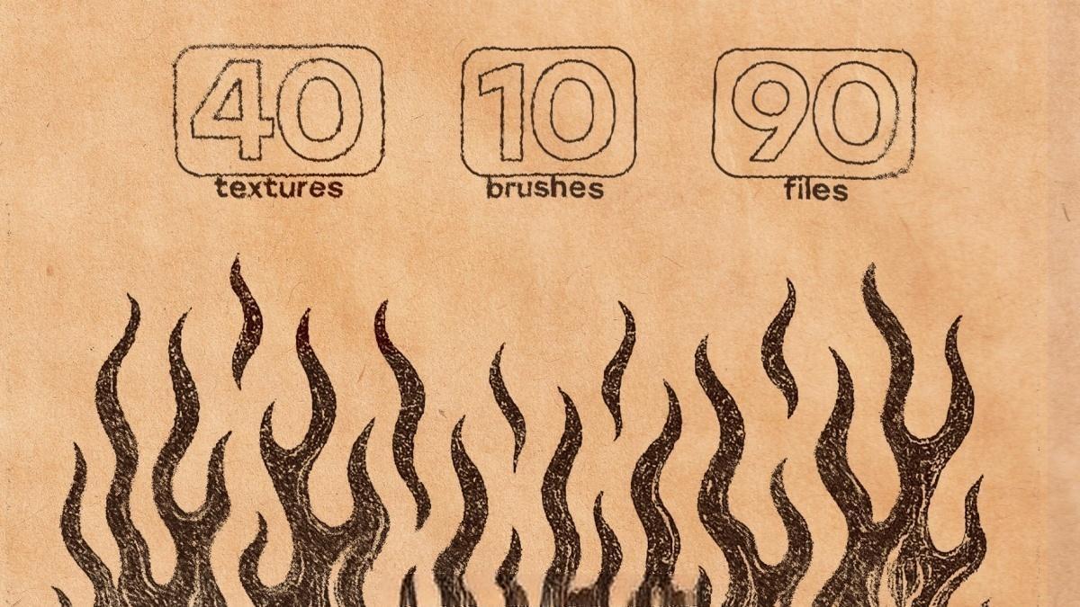 40款真实质感牛皮纸板扫描纸张肌理纹理JPG图片设计套装+PS笔刷 Kraft Paper Texture Pack（14054）