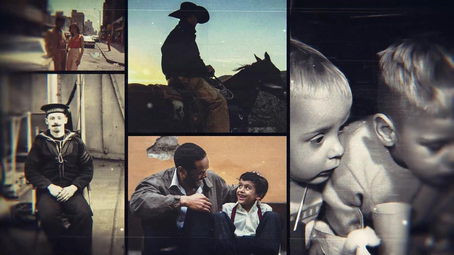 AE模板：复古纪实纪录片风格电影放映机开场片头（14058）