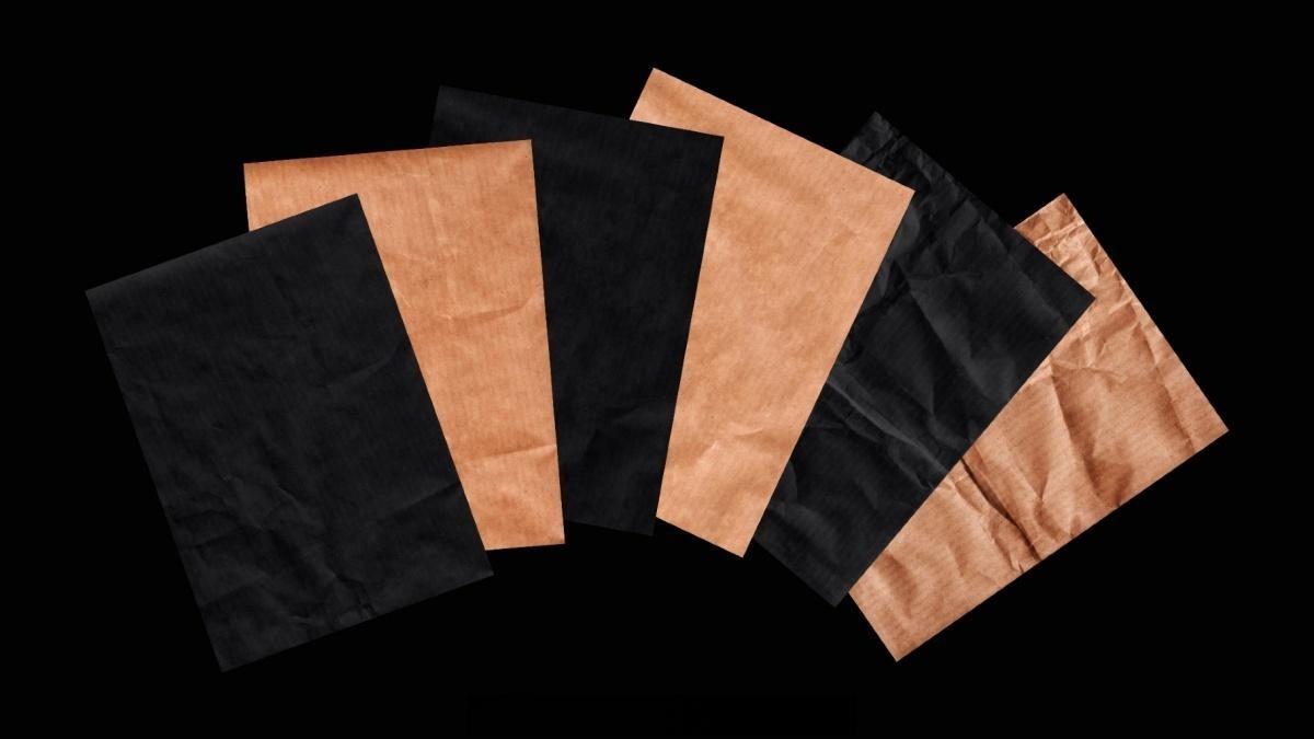 40款真实质感牛皮纸板扫描纸张肌理纹理JPG图片设计套装+PS笔刷 Kraft Paper Texture Pack（14054）