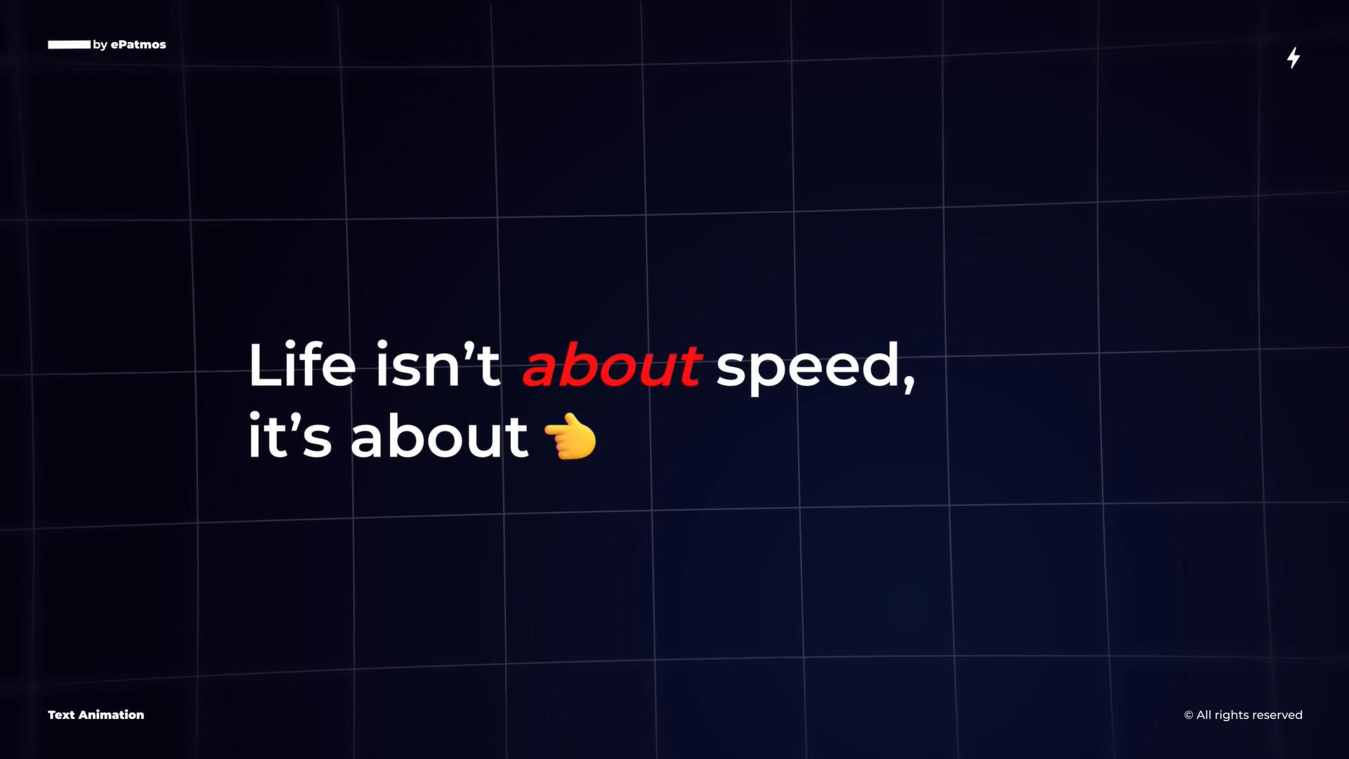 PR模板：极简主义丝滑文字标题排版动画（14080）