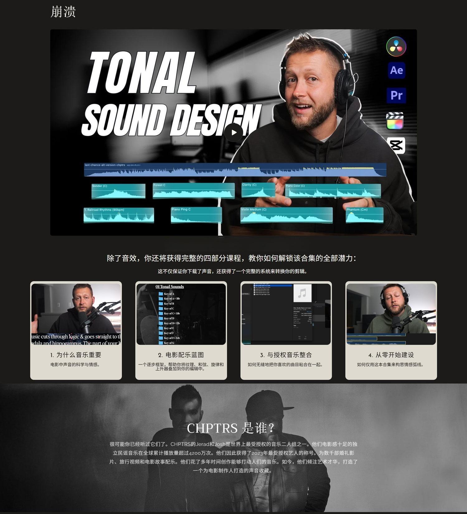 Multiply Sound – CHPTRS Film Score Collection 独立民谣风格电影叙事氛围婚礼纪录片电影配乐素材包+中文字幕视频教程（14084）