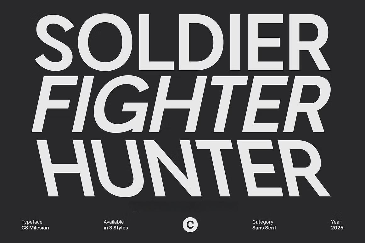 英文字体：极简主义超重现代粗体清晰LOGO标题排版无衬线装饰封面海报设计字体 Milesian – Sans Serif Typeface（14044）